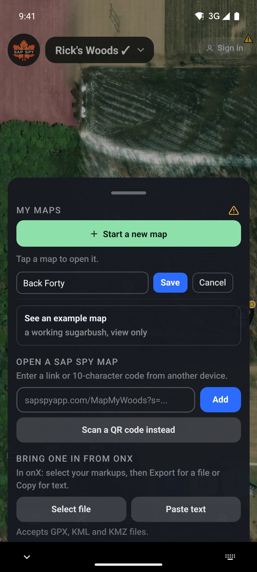 Renaming a map in My Maps