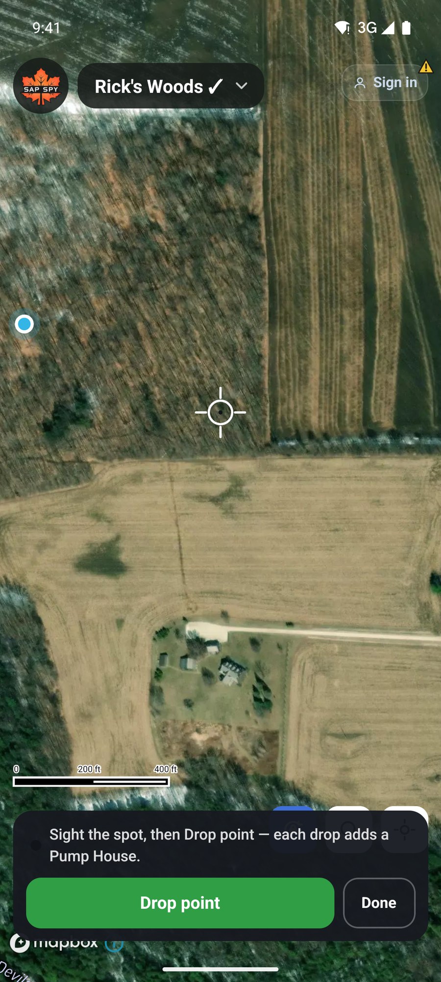 Dropping a pump house under the crosshair
