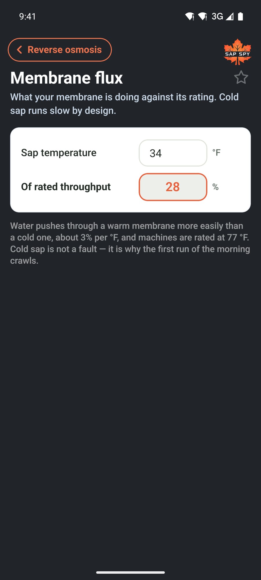 The Membrane flux calculator
